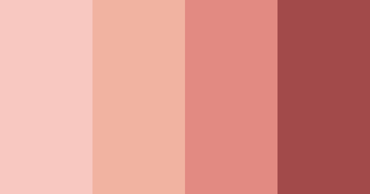 Download flesh red color palette PNG image (landscape)