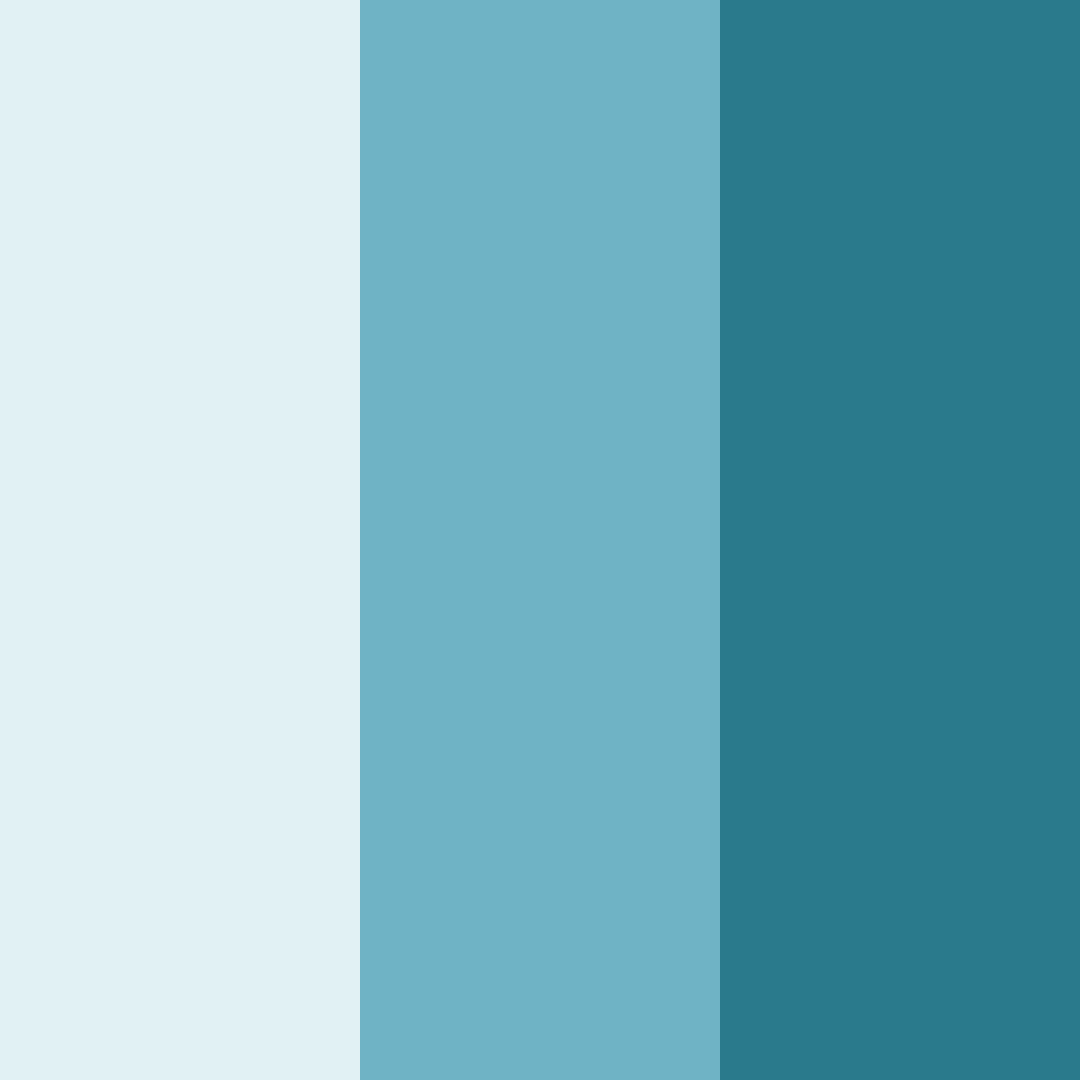 Download shades of blue color palette PNG image (square)