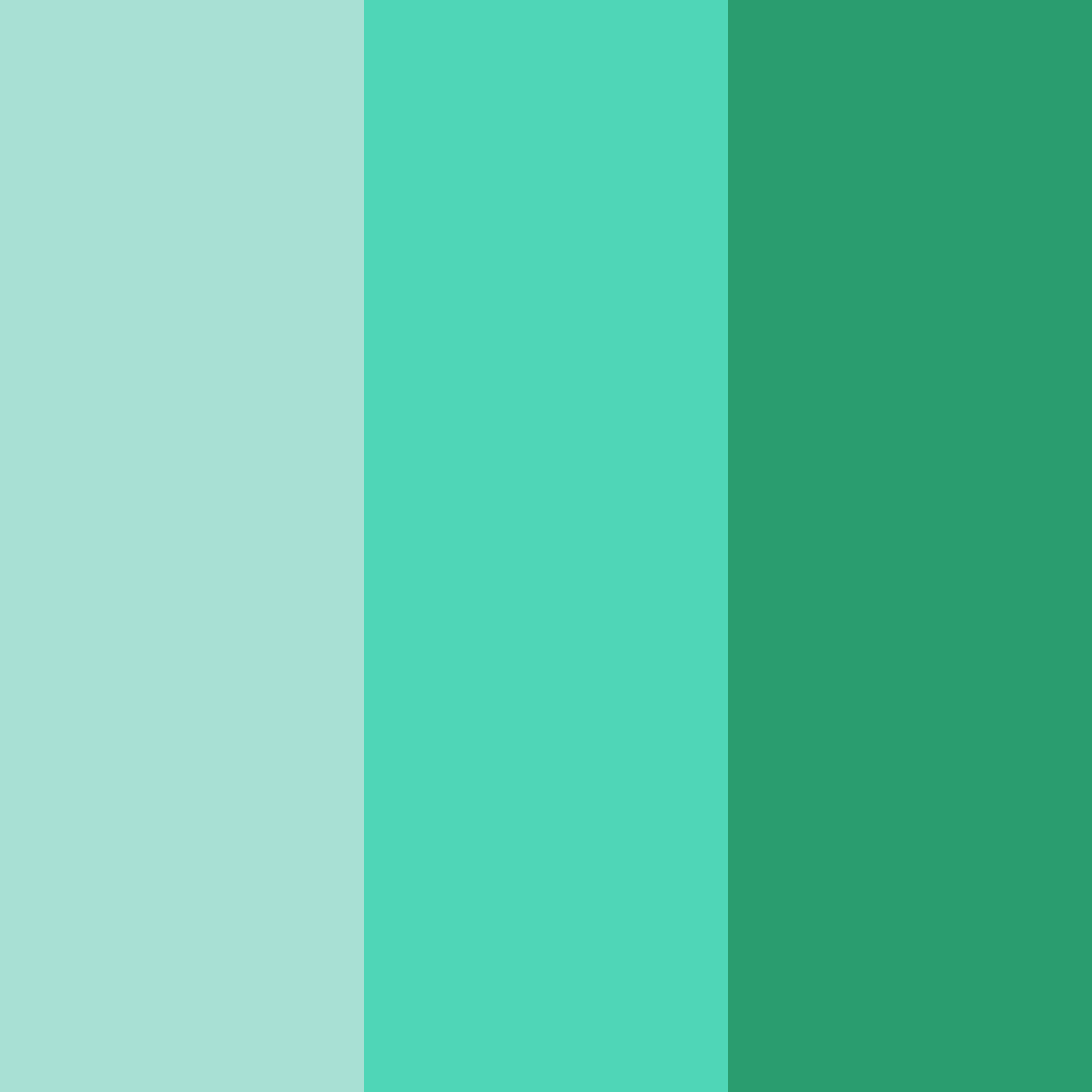 Download teal peace color palette PNG image (square)