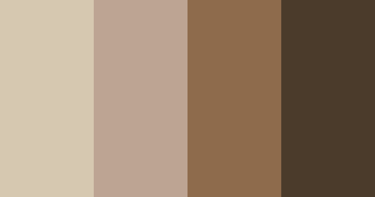 Download café mocha dream color palette PNG image (landscape)