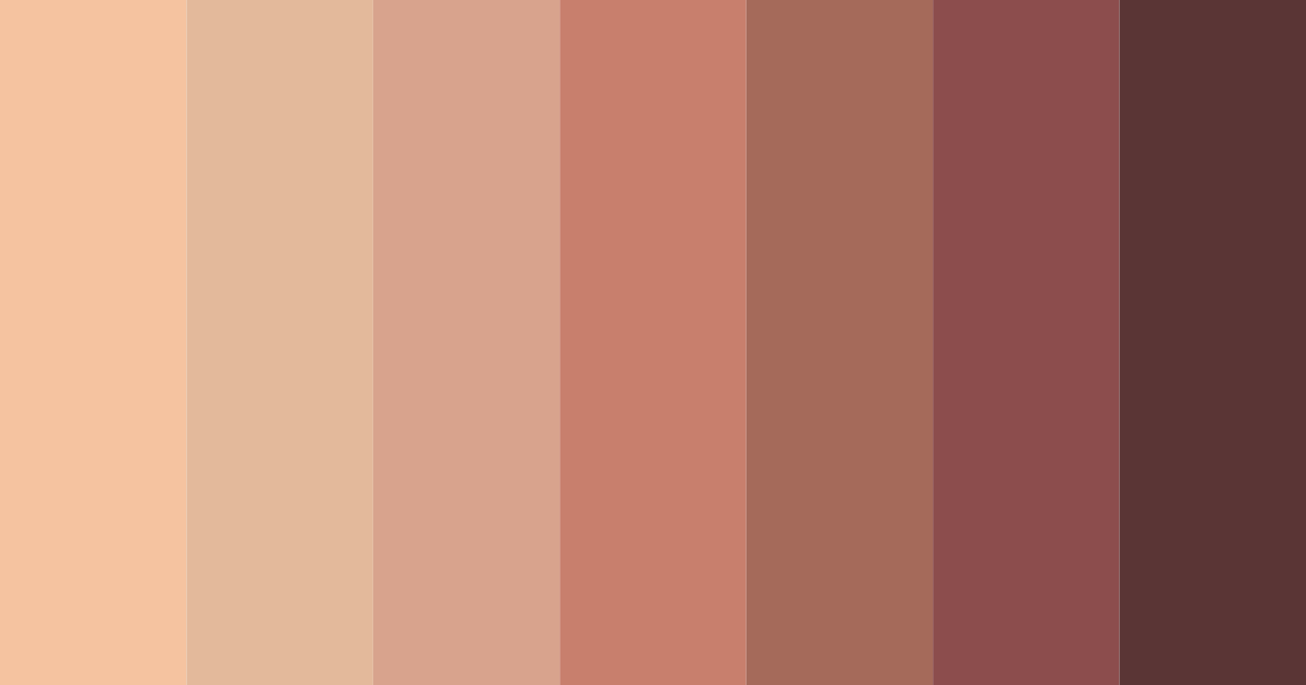 Download warm fox brown color palette PNG image (landscape)