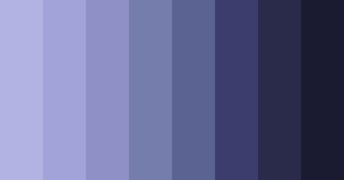 Download midnight serenade color palette PNG image (landscape)