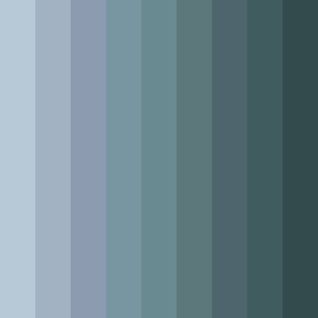 Download serene horizon color palette PNG image (square)