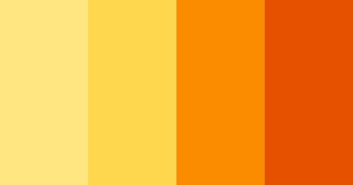 Download orange sunset color palette PNG image (landscape)