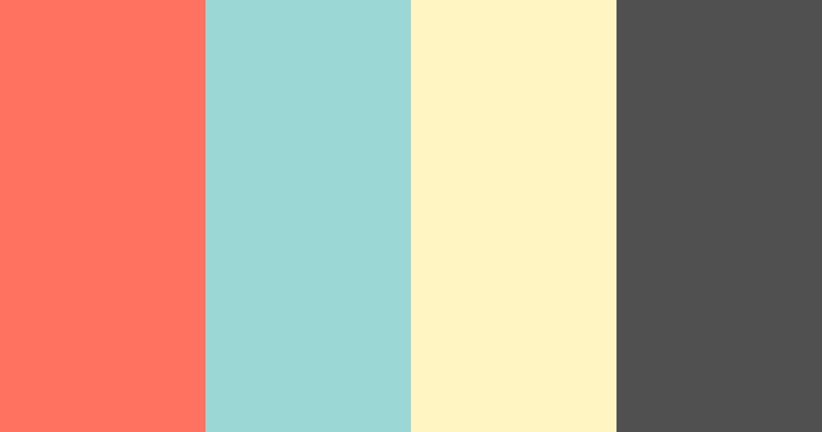 Download coral sunset color palette PNG image (landscape)