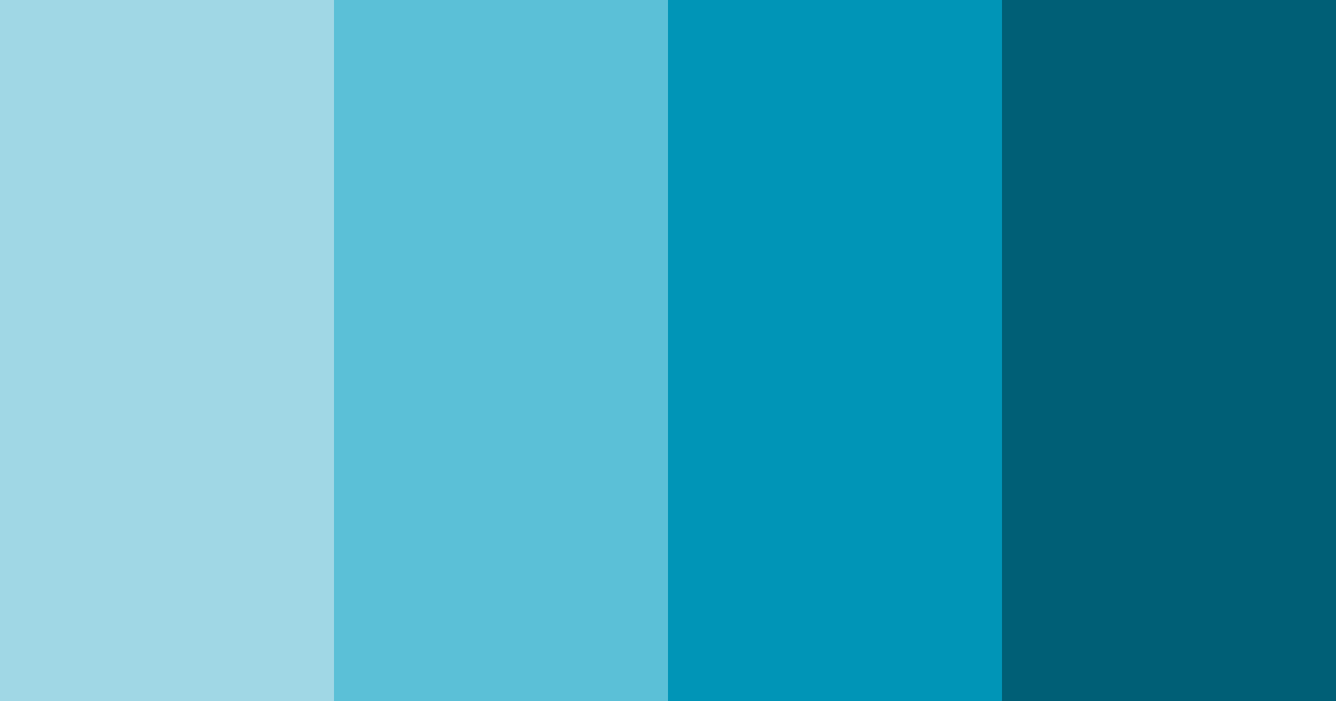 Download blue ocean color palette PNG image (landscape)