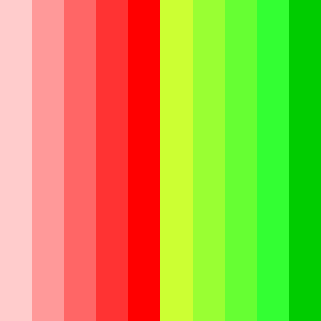 Download popping gradient green color palette PNG image (square)