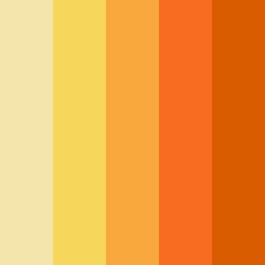 Download golden harvest color palette PNG image (square)