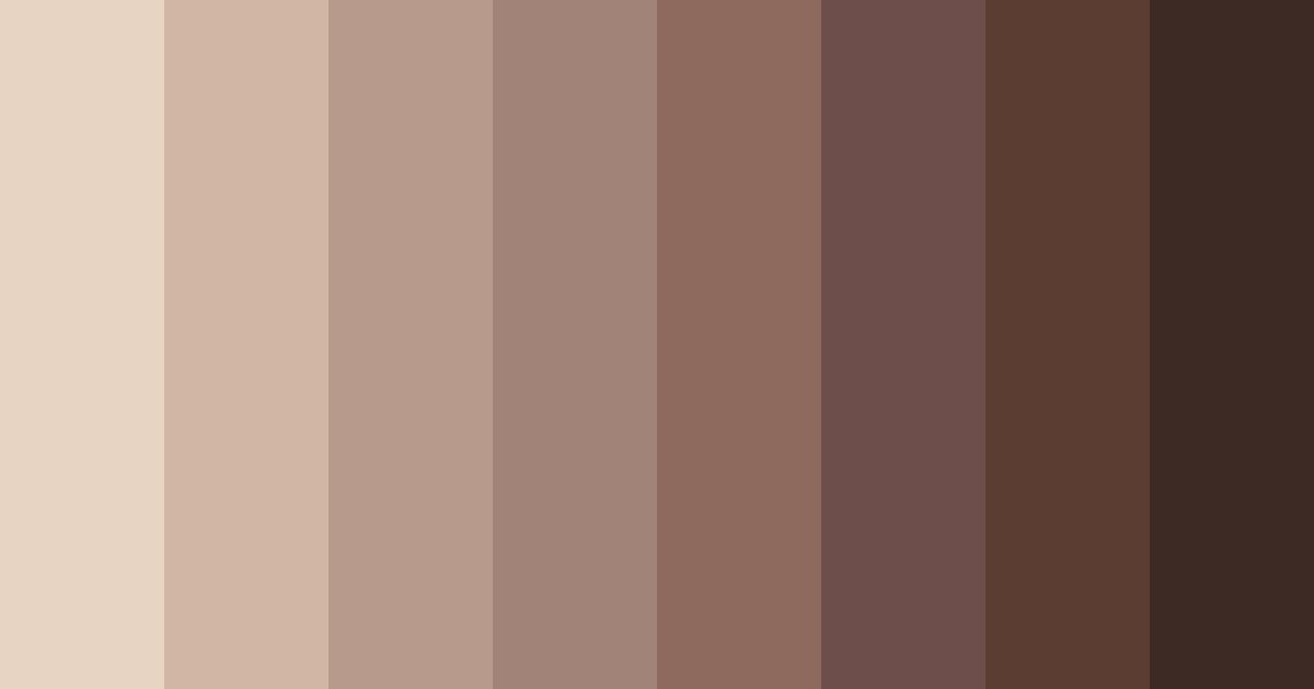 Download brown mocha color palette PNG image (landscape)