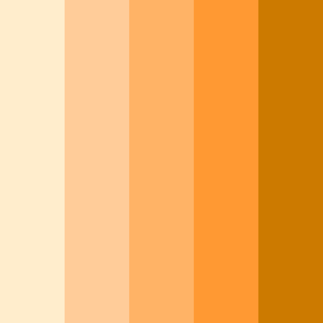 Download orange sunrise color palette PNG image (square)