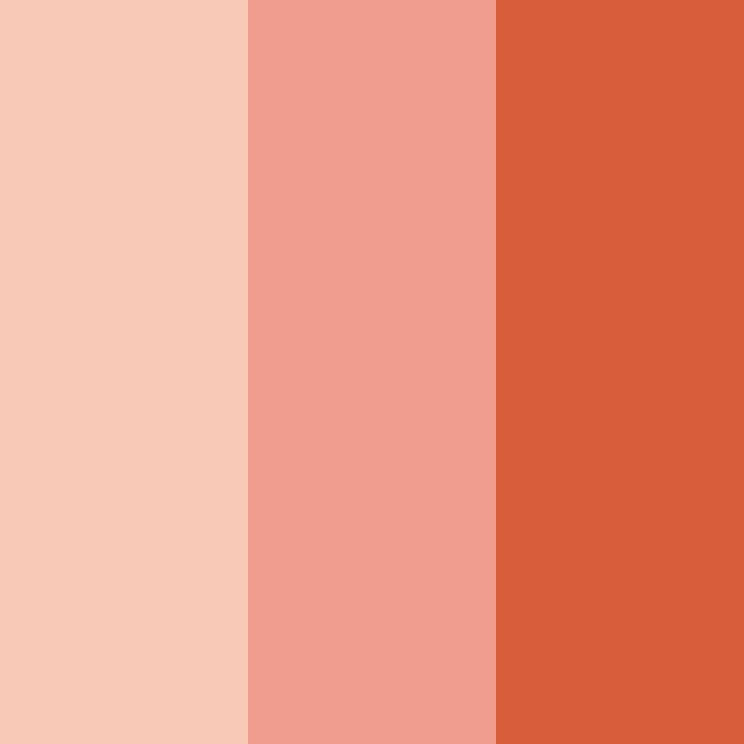 Download peachy sunset color palette PNG image (square)
