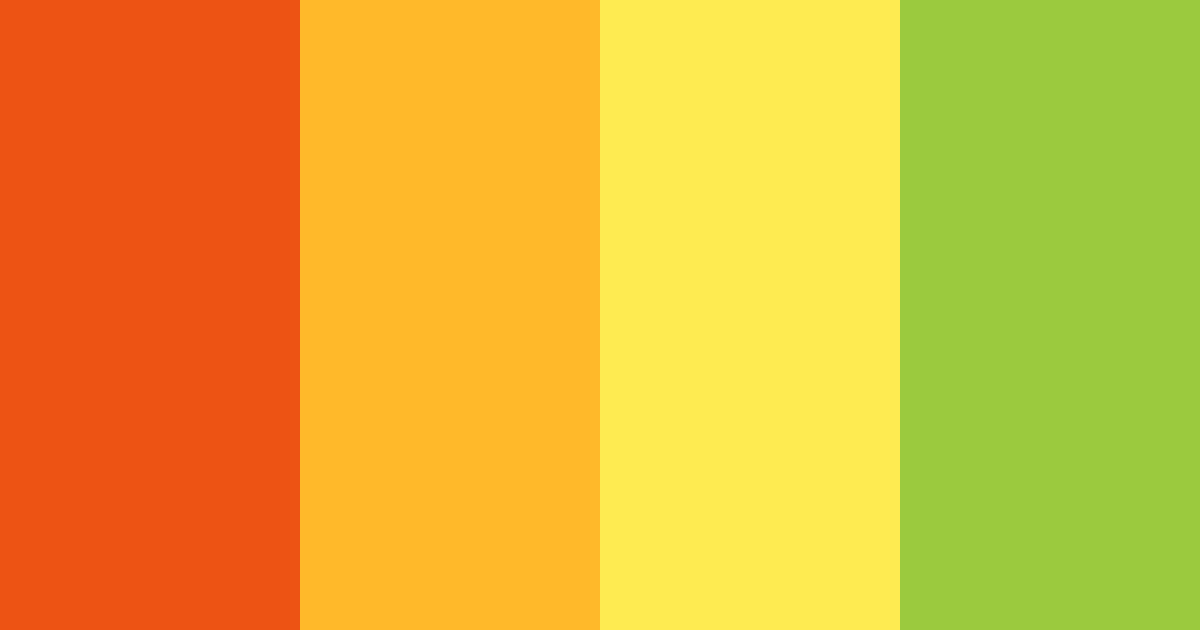 Download sunny citrus color palette PNG image (landscape)