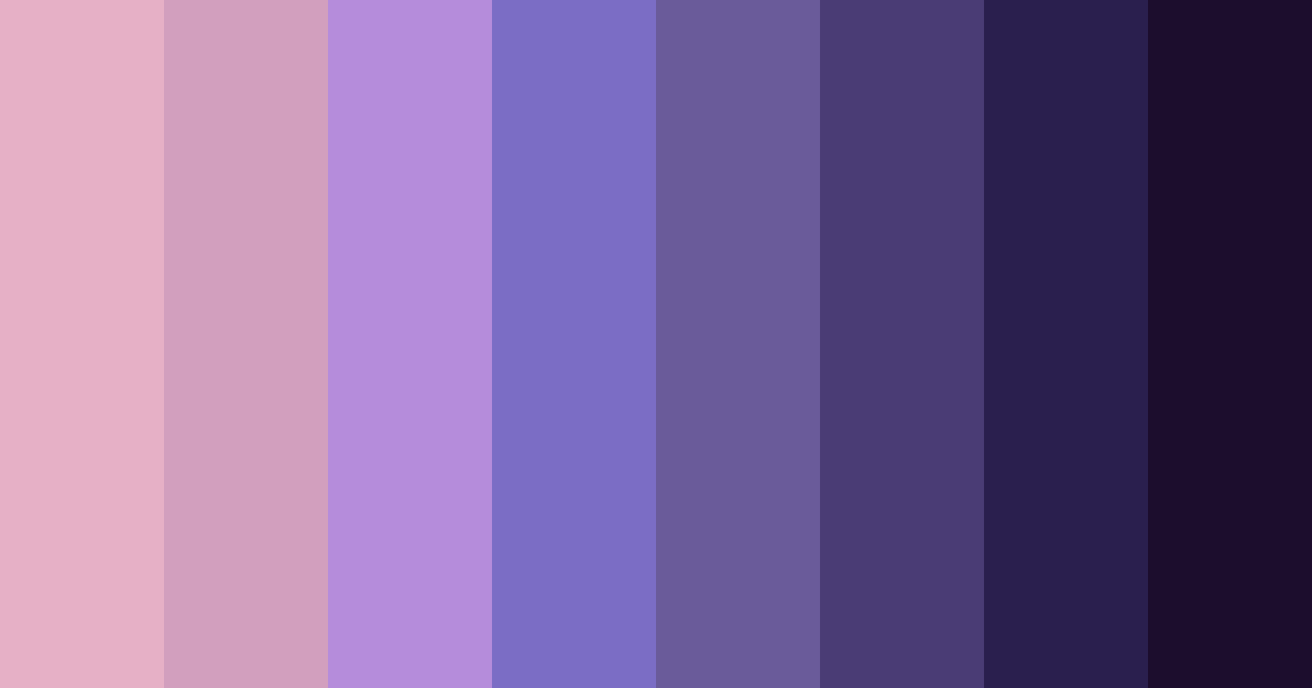 Download purple twilight color palette PNG image (landscape)