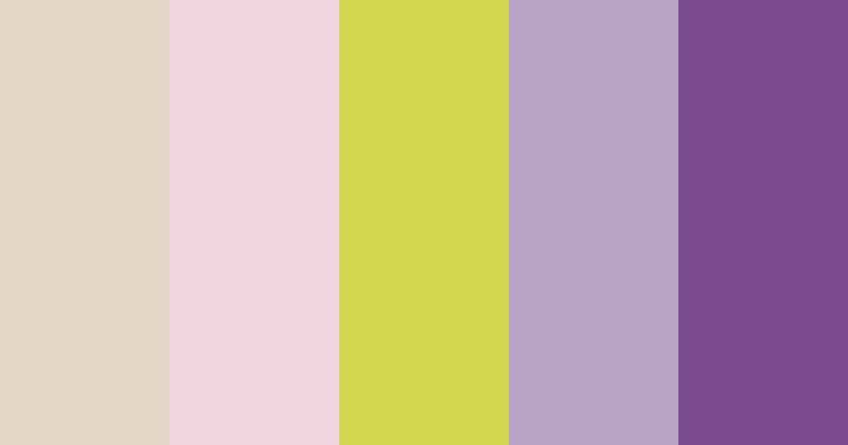 Download whimsical blossom garden color palette PNG image (landscape)