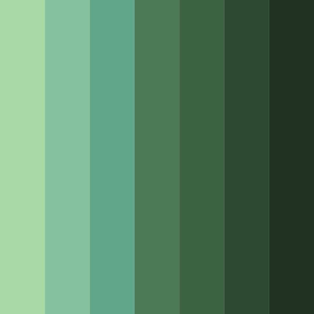 Download verdant whisper color palette PNG image (square)