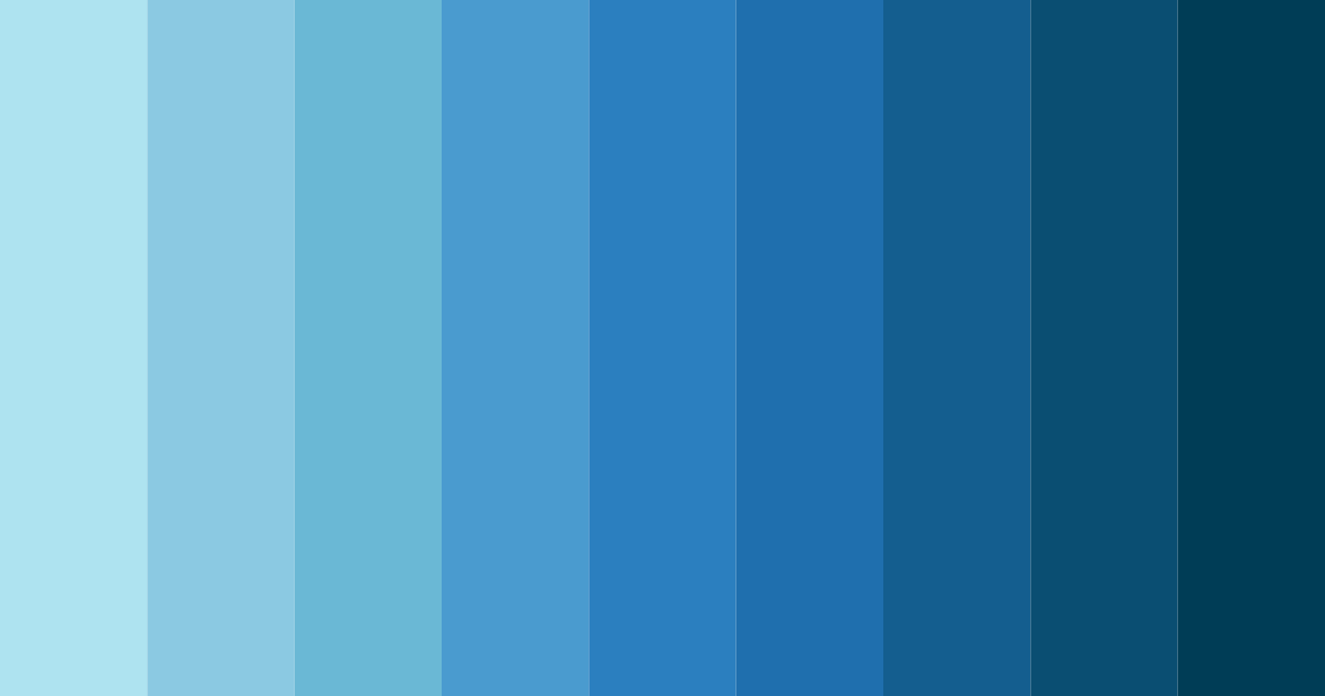 Download bright light blue color palette PNG image (landscape)