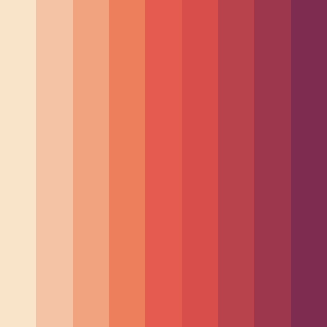 Download peach blossom dreams color palette PNG image (square)