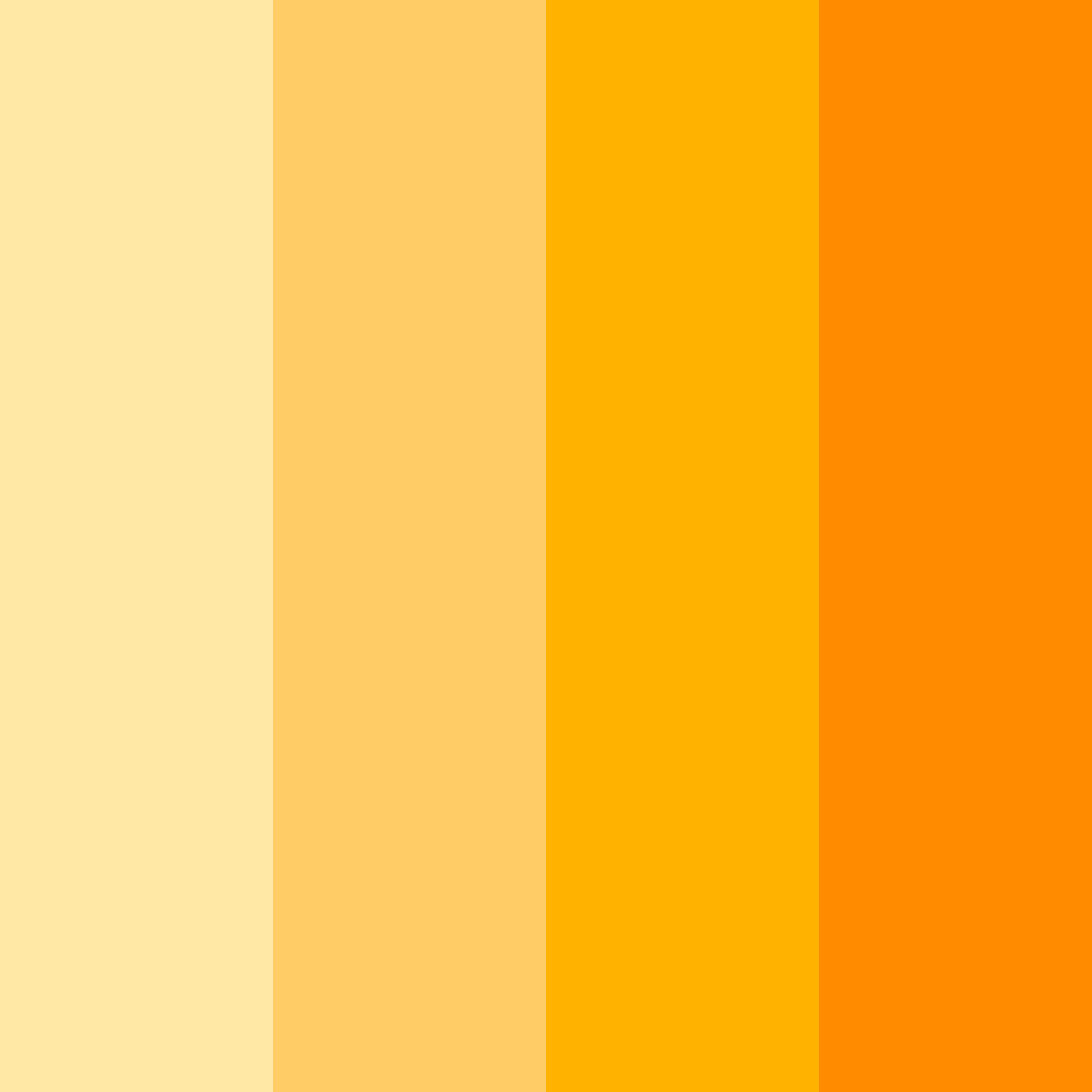 Download yellow sunshine color palette PNG image (square)