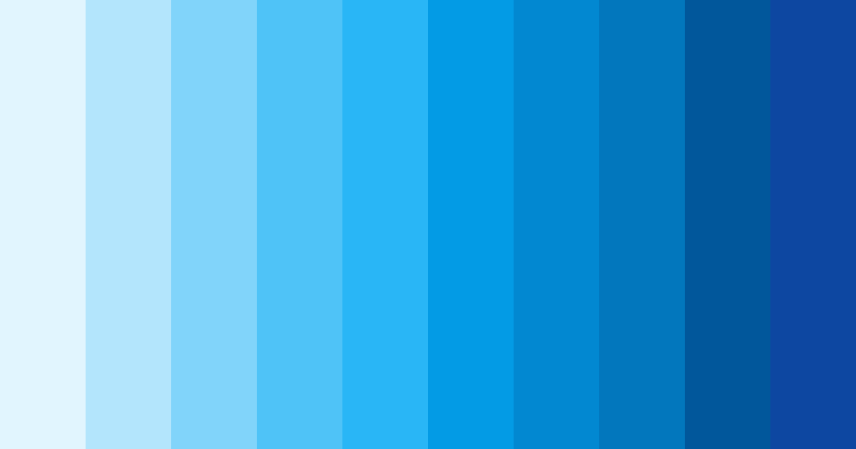 Download blue with color palette PNG image (landscape)