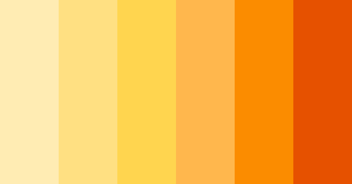 Download orange sunrise color palette PNG image (landscape)