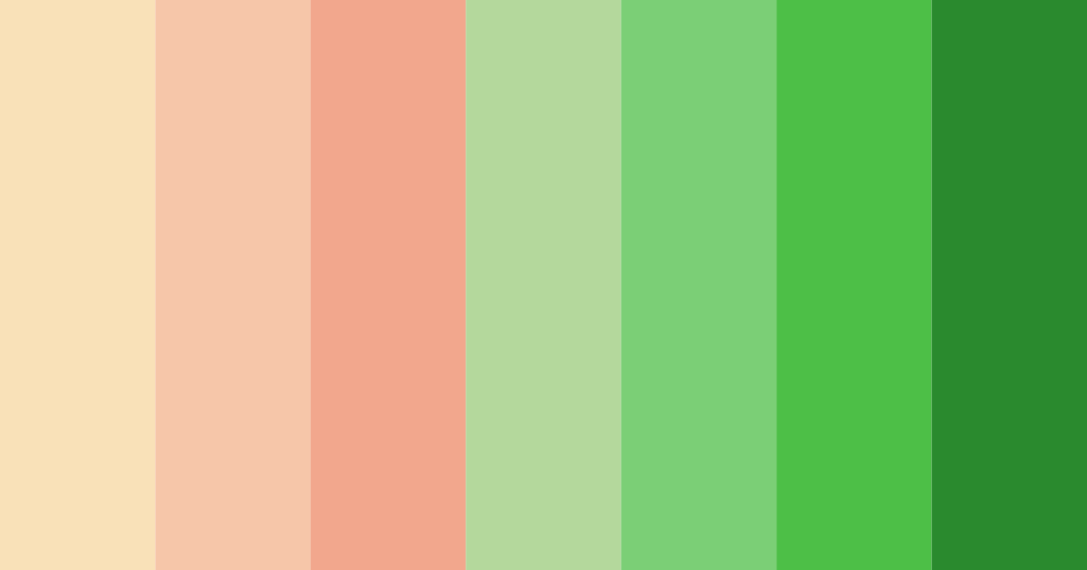 Download orange green color palette PNG image (landscape)