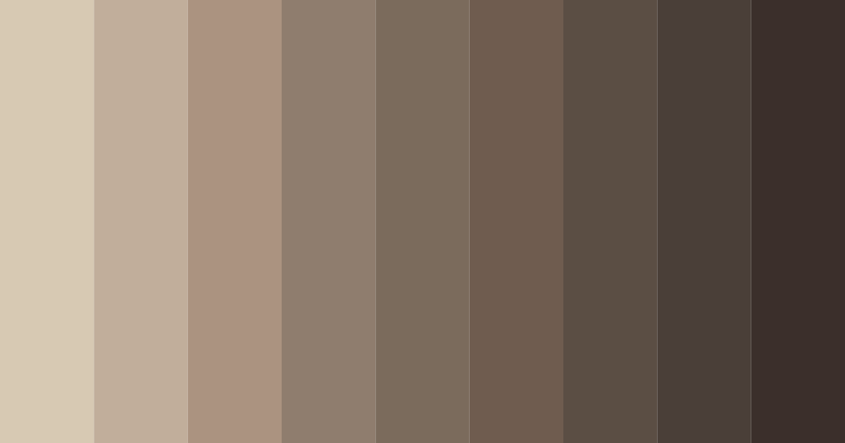 Download taupe shades color palette PNG image (landscape)