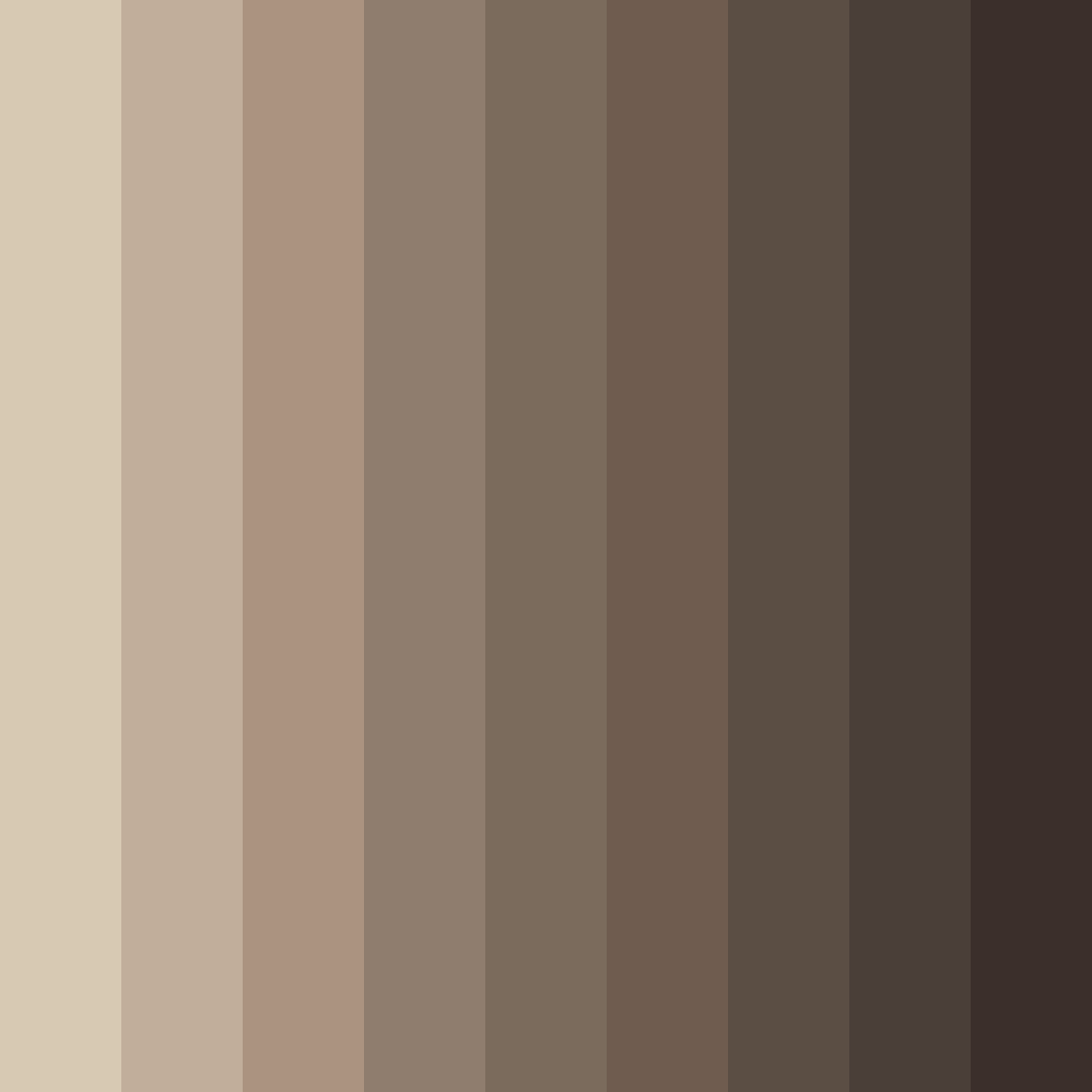 Download taupe shades color palette PNG image (square)