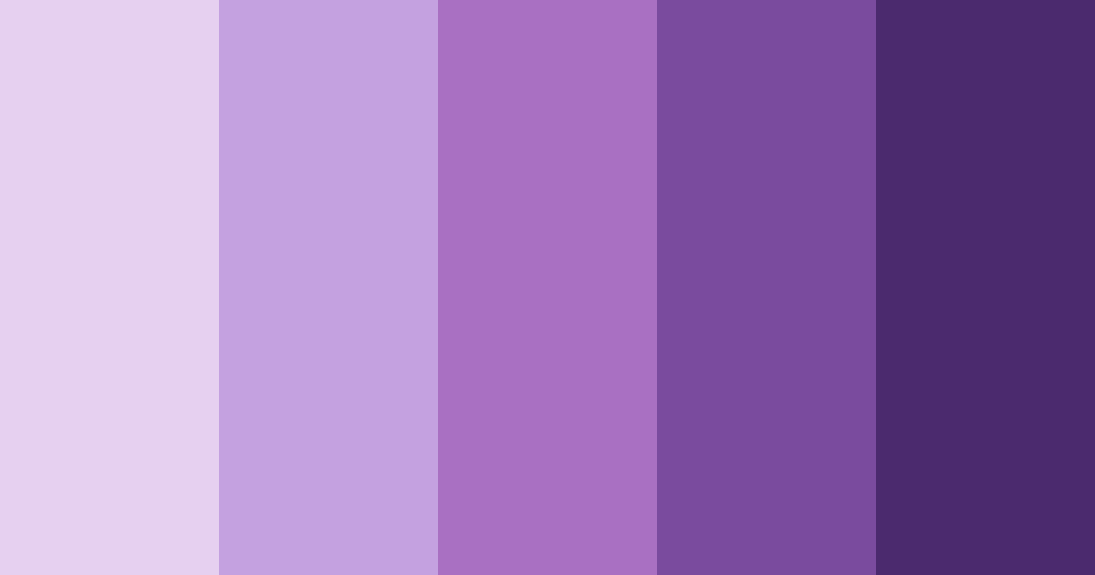 Download royal purple elegance color palette PNG image (landscape)