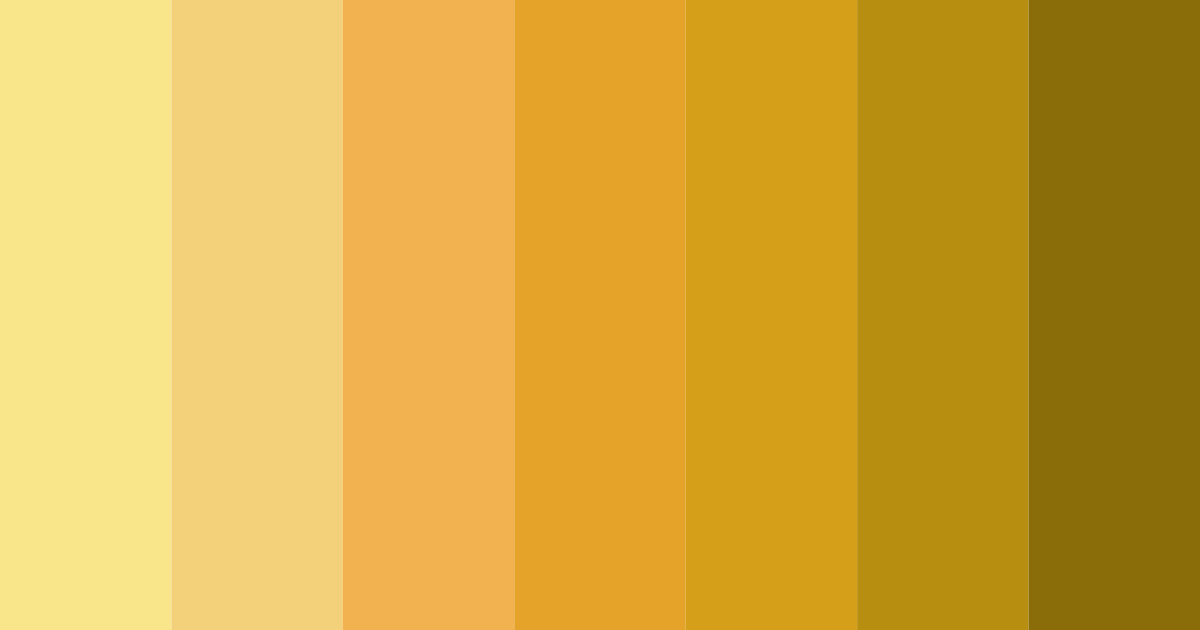 Download golden triumph color palette PNG image (landscape)