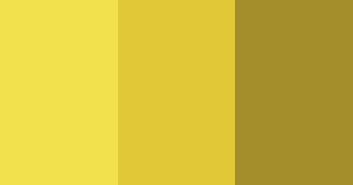 Download bright yellow color palette PNG image (landscape)