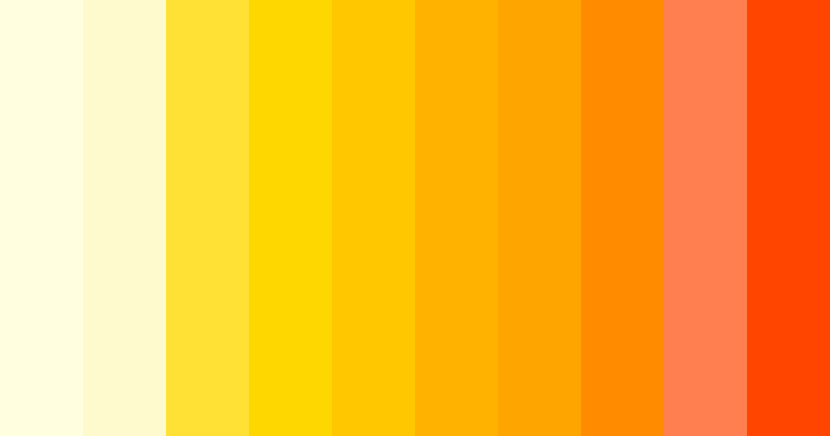 Download bright yellow color palette PNG image (landscape)