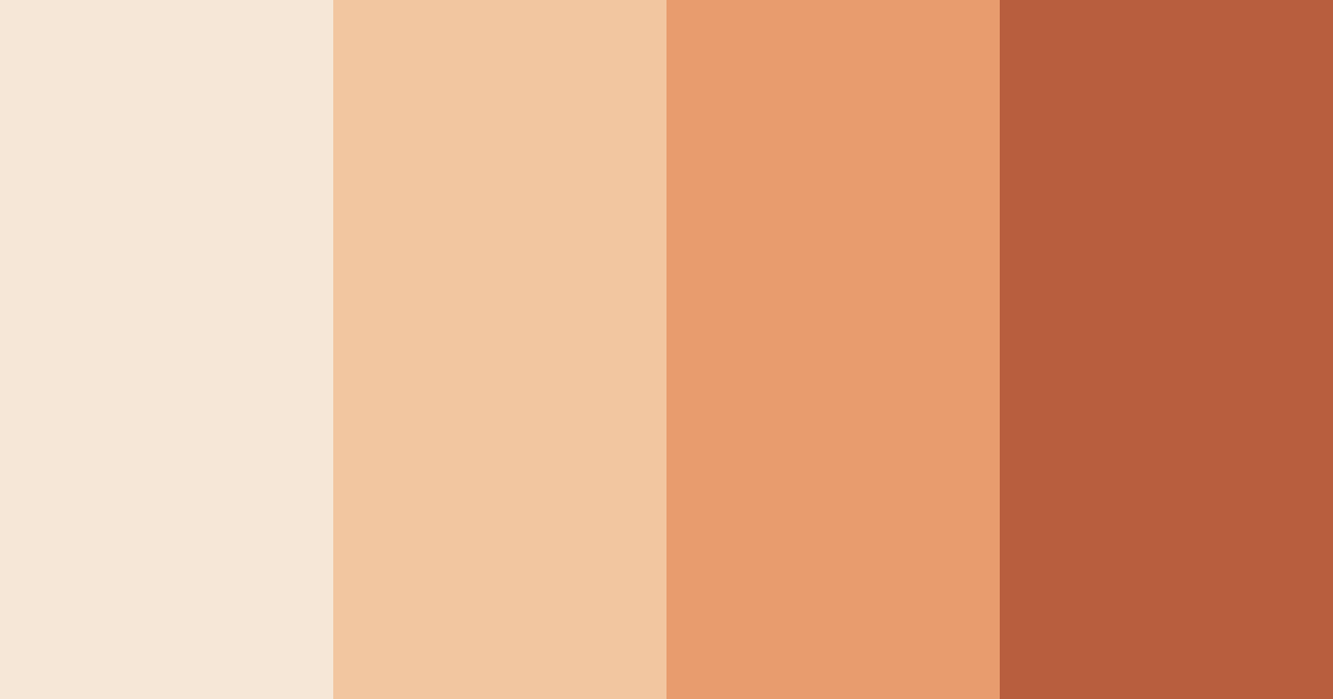 Download peachy sunset color palette PNG image (landscape)