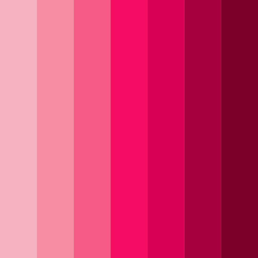 Download shades of red color palette PNG image (square)