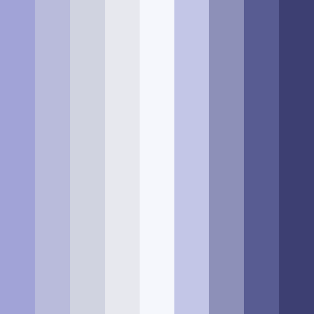 Download shades of blue color palette PNG image (square)