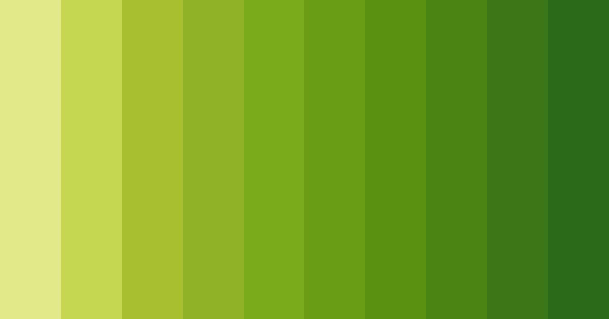 Download lush greenery color palette PNG image (landscape)