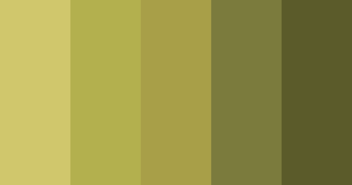 Download golden moss color palette PNG image (landscape)