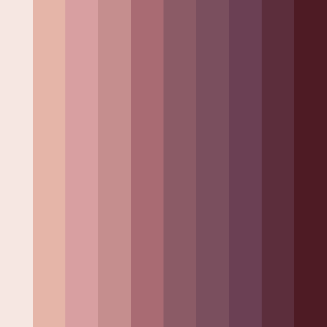 Download shades of rose color palette PNG image (square)
