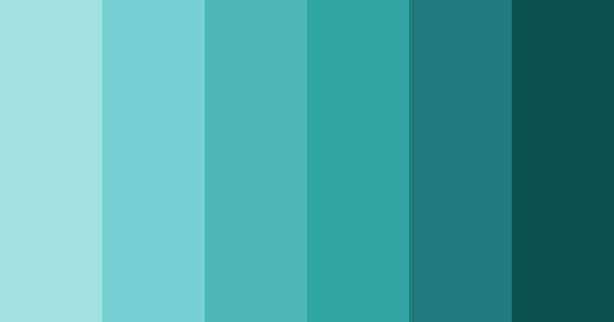 Download turquoise tranquility color palette PNG image (landscape)