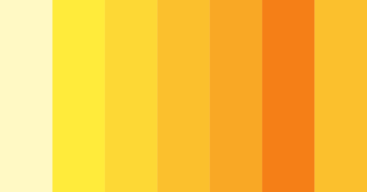 Download sunny citrus burst color palette PNG image (landscape)