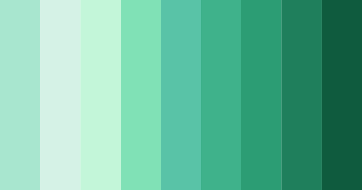 Download bright green serenity color palette PNG image (landscape)