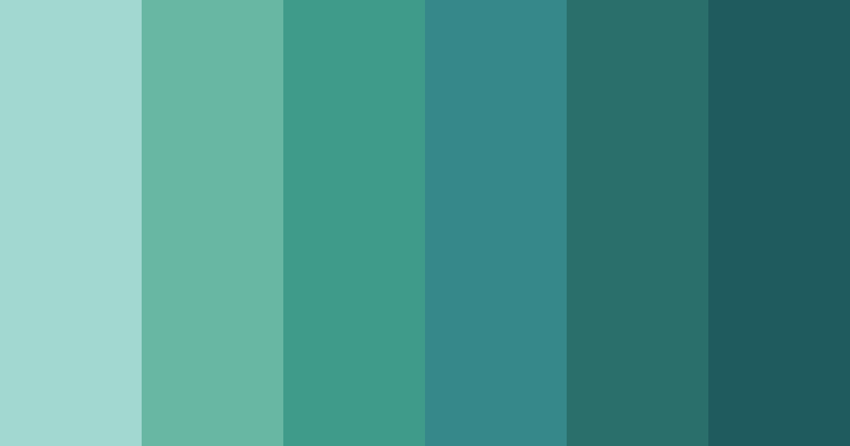 Download tropical teal oasis color palette PNG image (landscape)