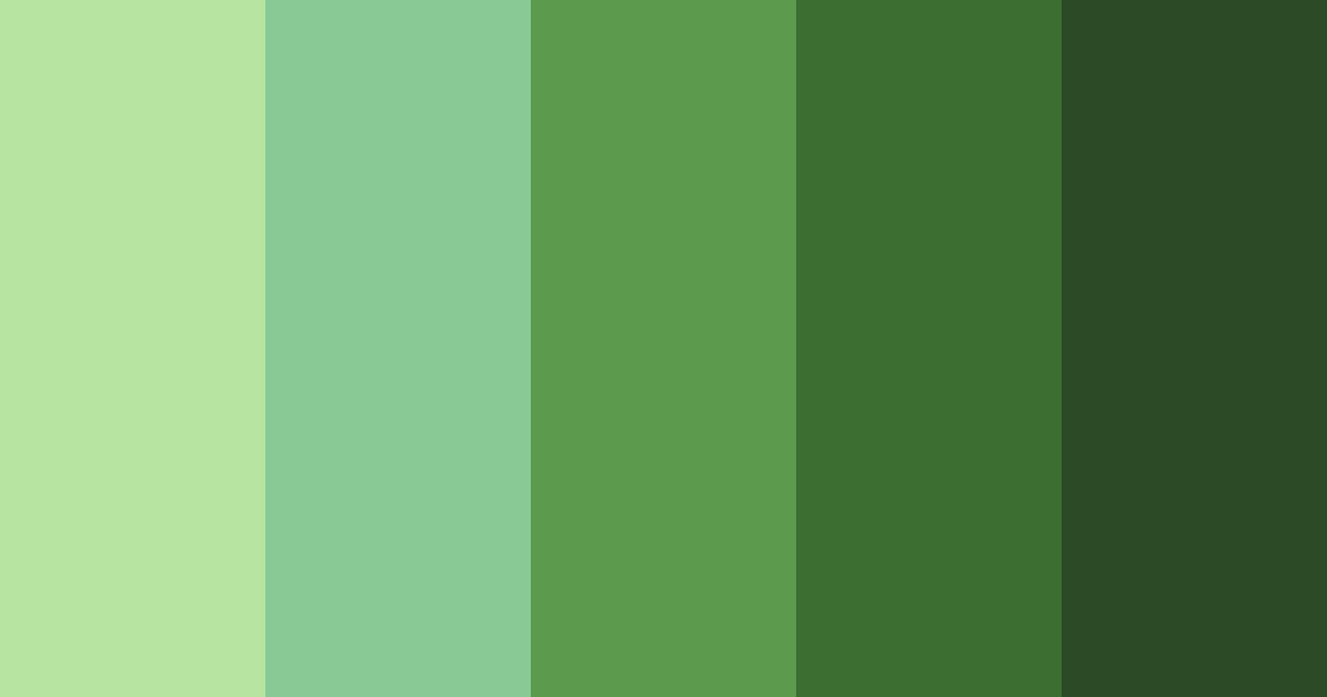 Download shades of apple green color palette PNG image (landscape)