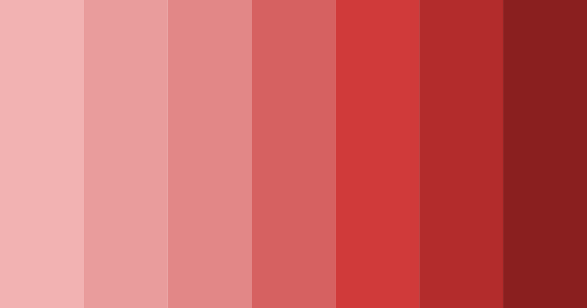 Download shades of red color palette PNG image (landscape)