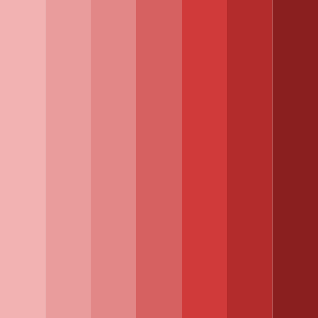 Download shades of red color palette PNG image (square)