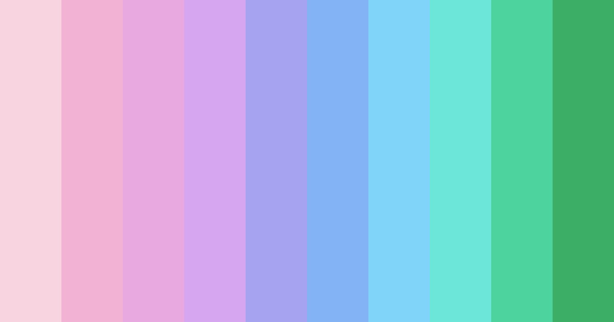 Download whimsical pastels color palette PNG image (landscape)