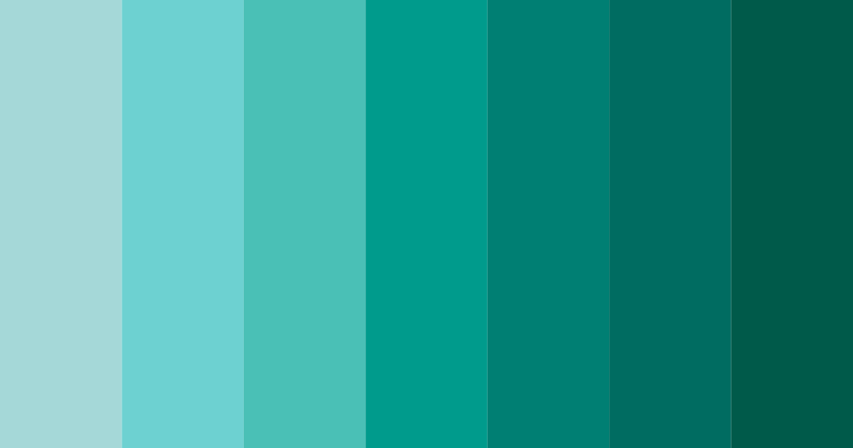 Download tropical serenity color palette PNG image (landscape)