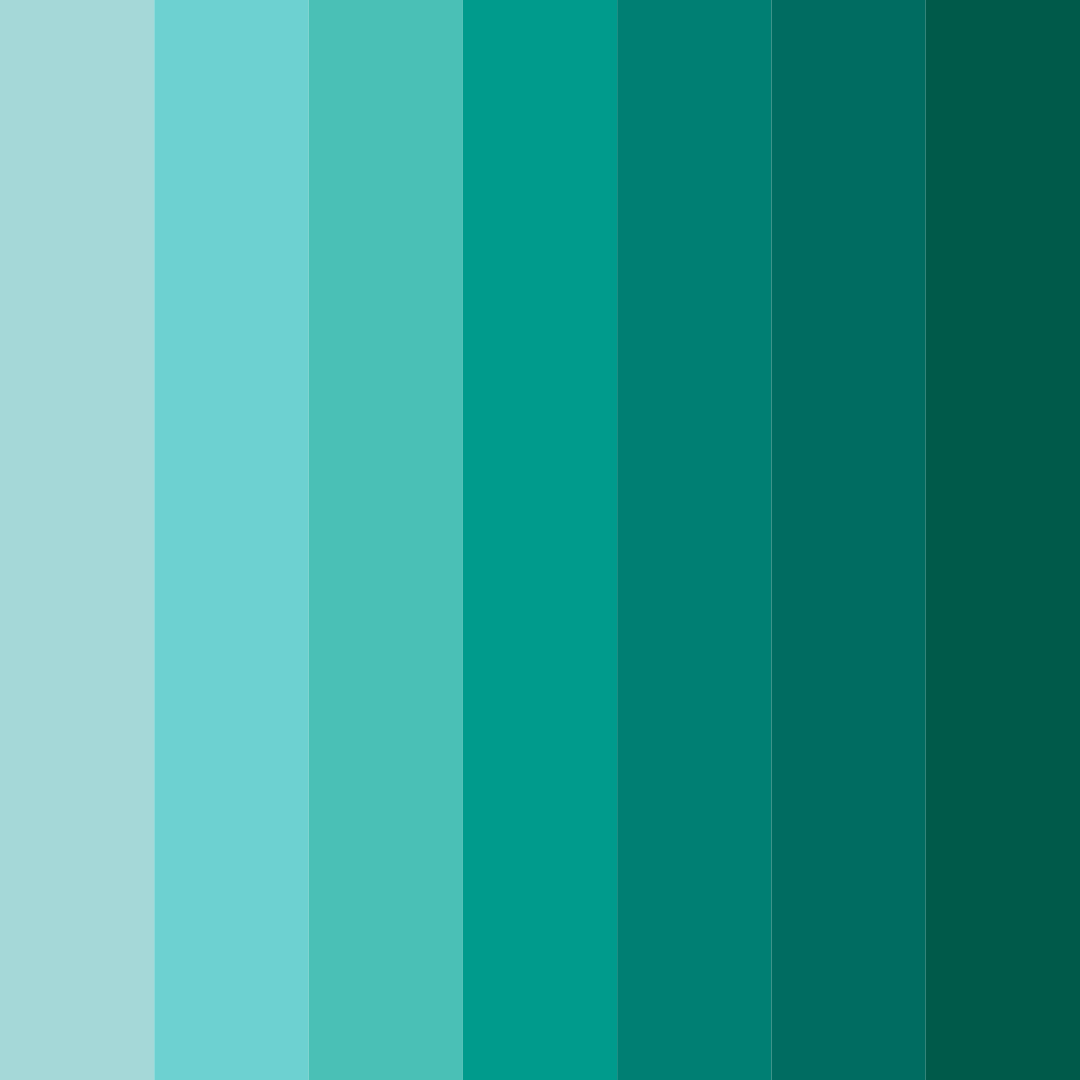 Download tropical serenity color palette PNG image (square)