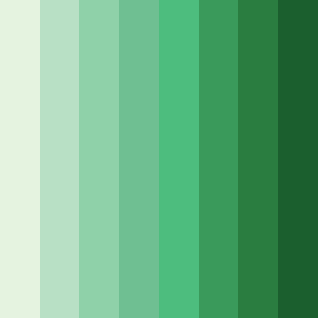 Download minty green color palette PNG image (square)