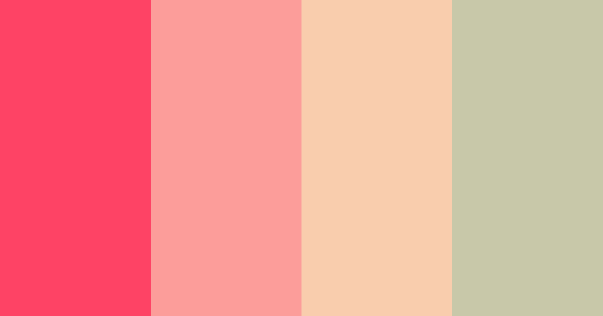 Download coral peach color palette PNG image (landscape)