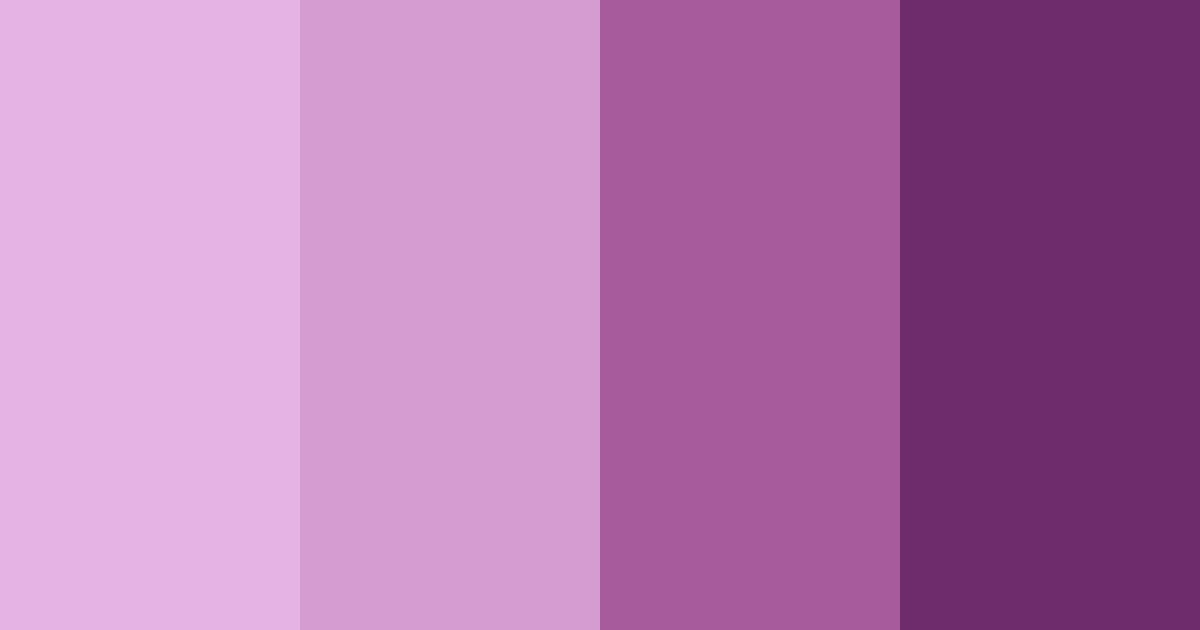 Download orchid purple shades color palette PNG image (landscape)